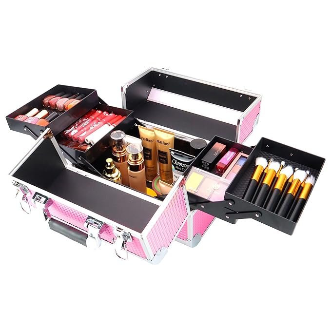 Scalping Women Girls Vanity Kit Bag for Bride