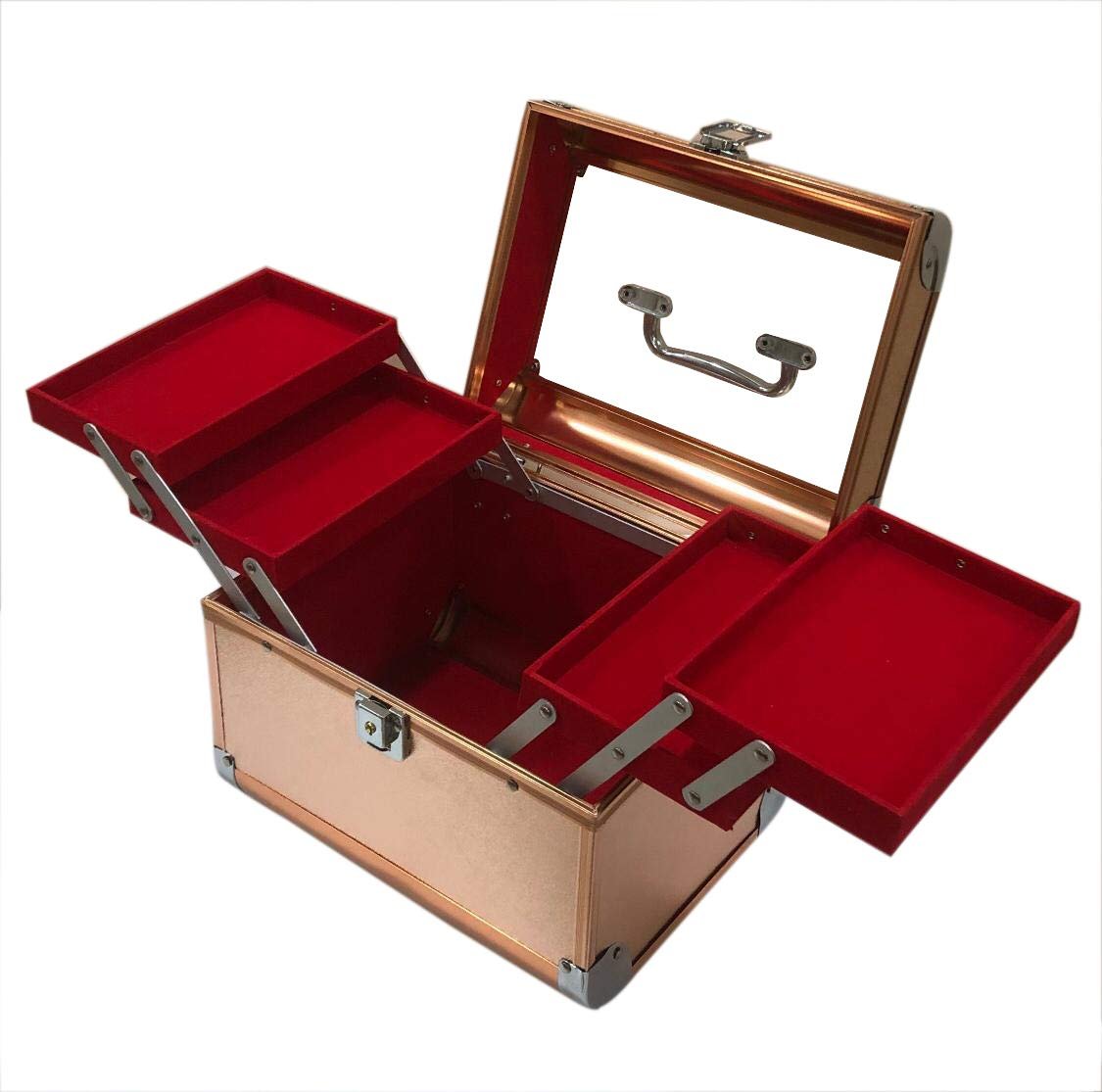 Scalping Beauty Makeup Vanity Box (Rose Gold)